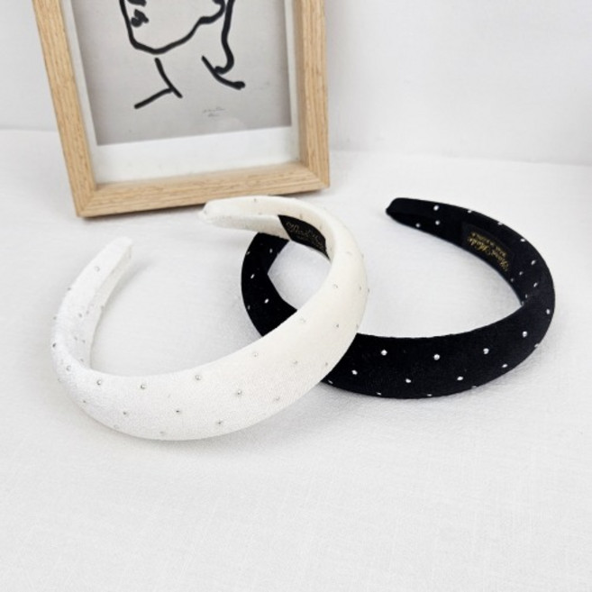 무이토린다 은하수 벨벳 쿠션 헤어밴드