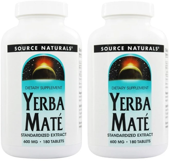 소스내추럴스 예르바마테 600 mg 180태블릿 2세트, 180정, 2개 - 쿠팡