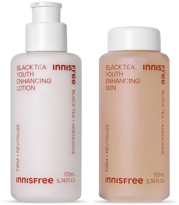 이니스프리 블랙티 유스 인핸싱 스킨+로션 각170ml, 1개