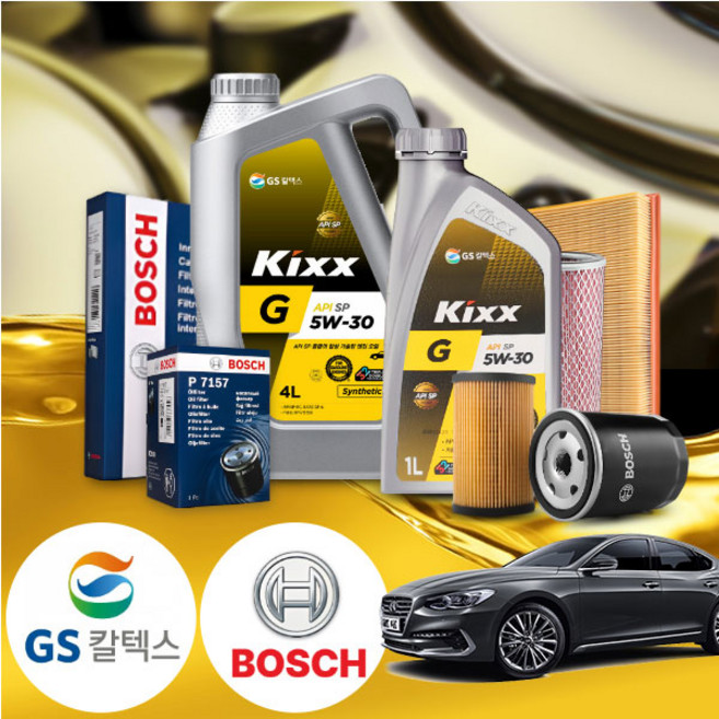 그랜저IG(17~) 3.0LPI 가솔린 킥스 G 5W30 합성엔진오일세트 6Liter, 1개