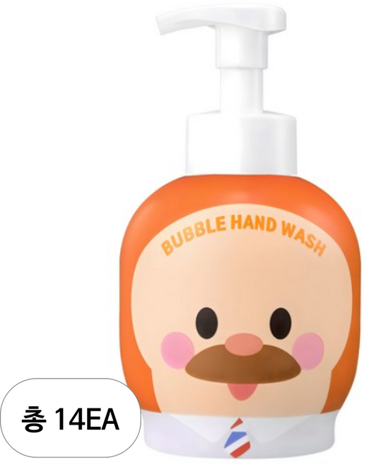 샤워메이트 브레드이발소 버블 핸드워시 브레드, 500ml, 14개