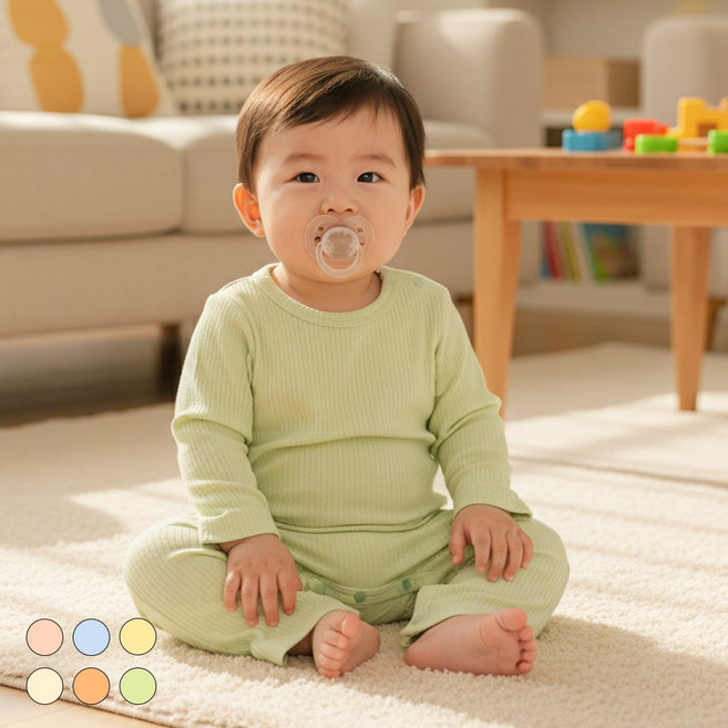 5+1 베베라온 아기 우주복 신생아 백일 돌 긴팔 출산선물 룸퍼