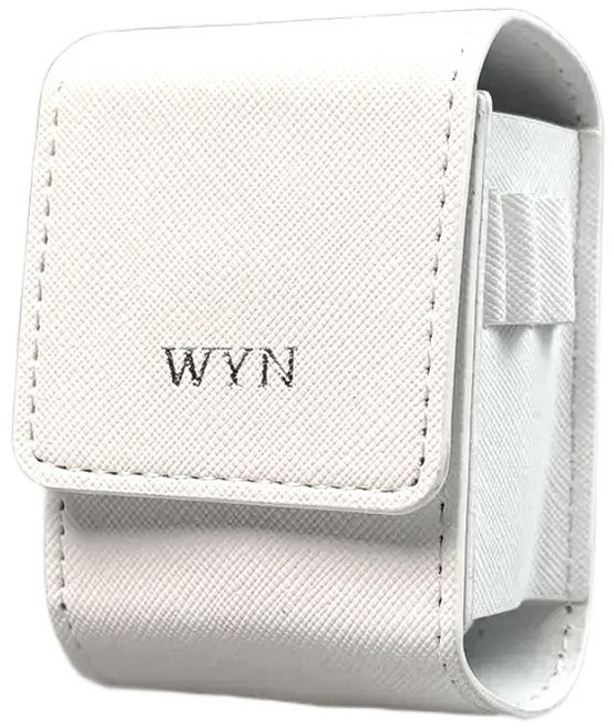 윈스튜디오 골프공 주머니 골프볼 파우치 케이스 가방 2구, 화이트(실버), 1개