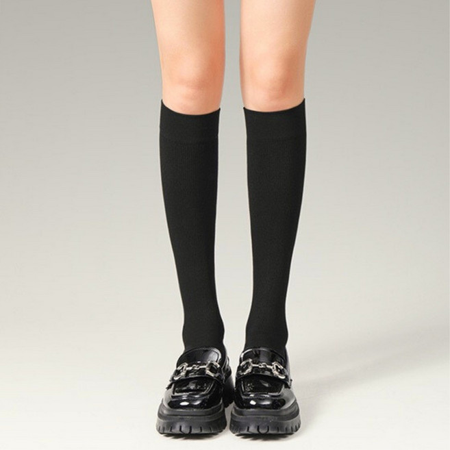 여성 니삭스 코튼 슬림핏 데일리 양말