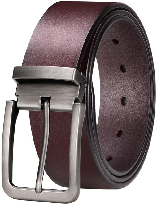 정품 가죽 남성 벨트 대형 캐주얼 벨트 합금 핀 버클 비즈니스 정장 벨트