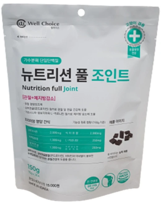 뉴트리션 풀 조인트 강아지간식 피부모질개선 (더원츄 덴탈껌1P증정), 1개, 200ml, 생선닭고기 - 쿠팡