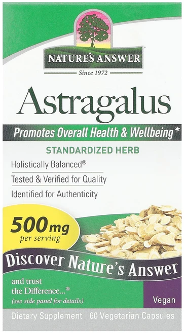 Nature's Answer 황기 500mg 베지 캡슐 60정, NaturesAnswer황기500mg베지캡슐60정, 1개 - 쿠팡