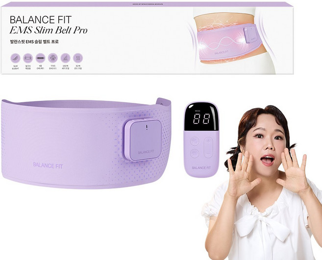 95프로블럼 발란스핏 EMS 슬림 벨트 마사지기 PRO, 1개, 퍼플