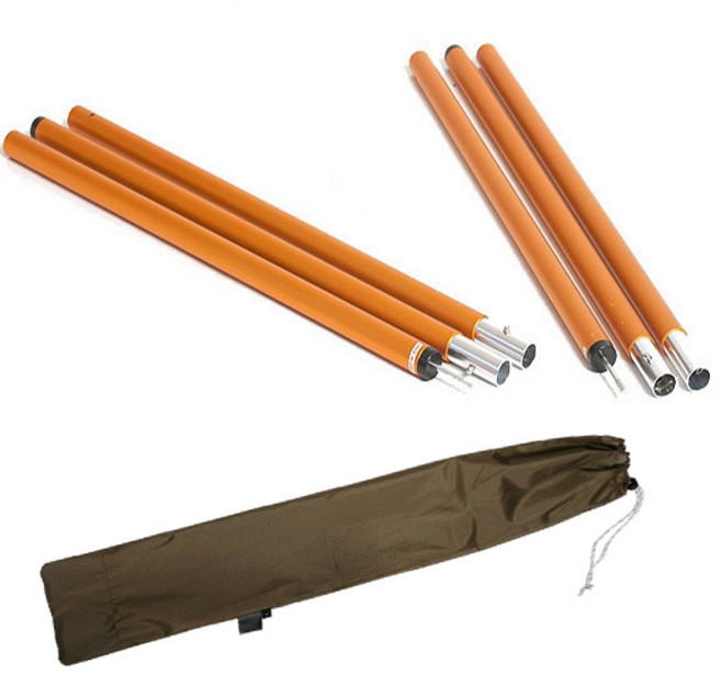 이드나인 28파이 골드듀랄루민 사이드폴대2개(180cm)+보관백 두껍고 튼튼한 타프폴대, 단품