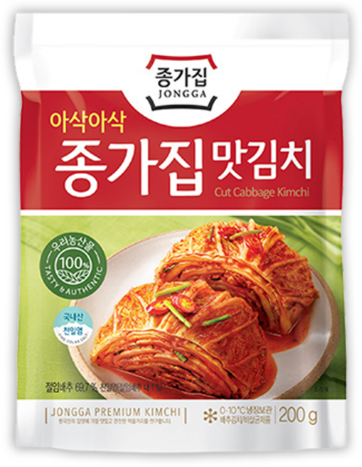 종가집 맛김치, 200g, 3개