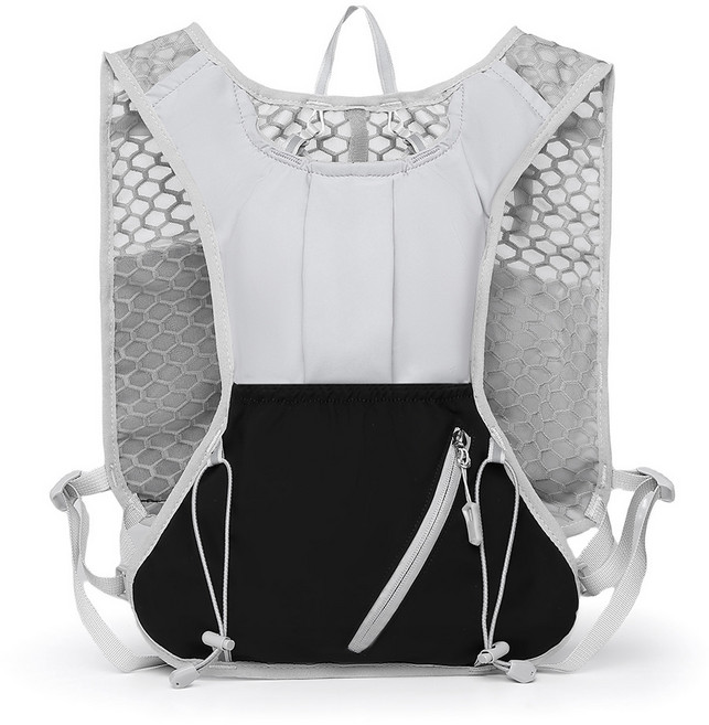 SERMER 초경량 러닝조끼 백팩 트레일 베스트, 1개, 그레이 블랙