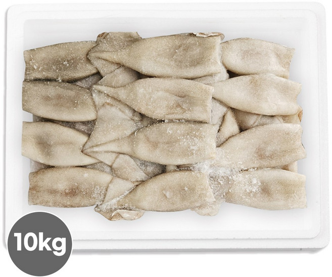 튜브 오징어 10kg 내장제거 손질오징어 몸통 선동 포크 통오징어, 튜브오징어 10kg 120/150
