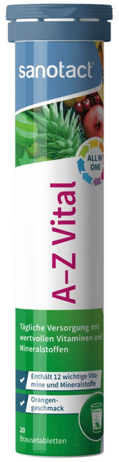 독일 올인원 멀티비타민 발포비타민 자노탁트 6개 20정