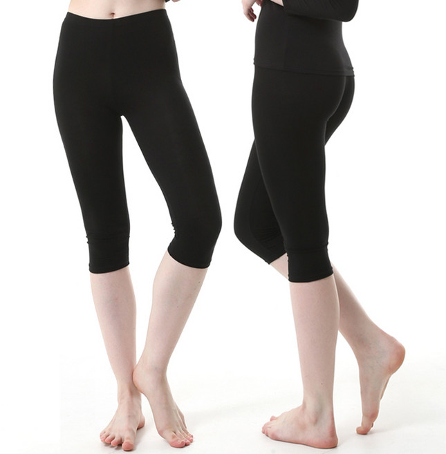 캐리루시 면 7부 슬림 레깅스 2p