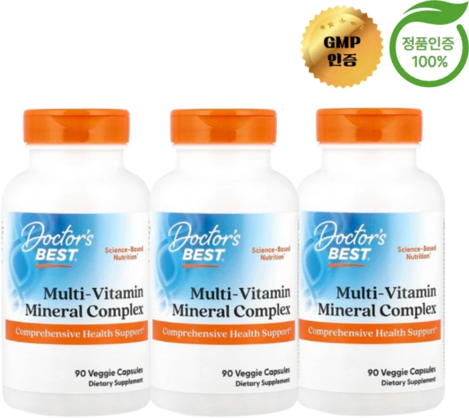 닥터스 베스트 3개X 종합비타민 비타민 A B C D E K 90정, 3개 - 쿠팡