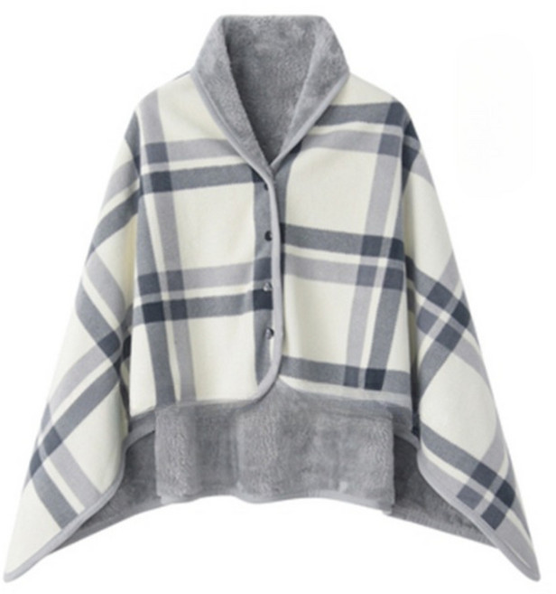 데이업 다기능 폴라 플리스 숄 담요 버튼 담요