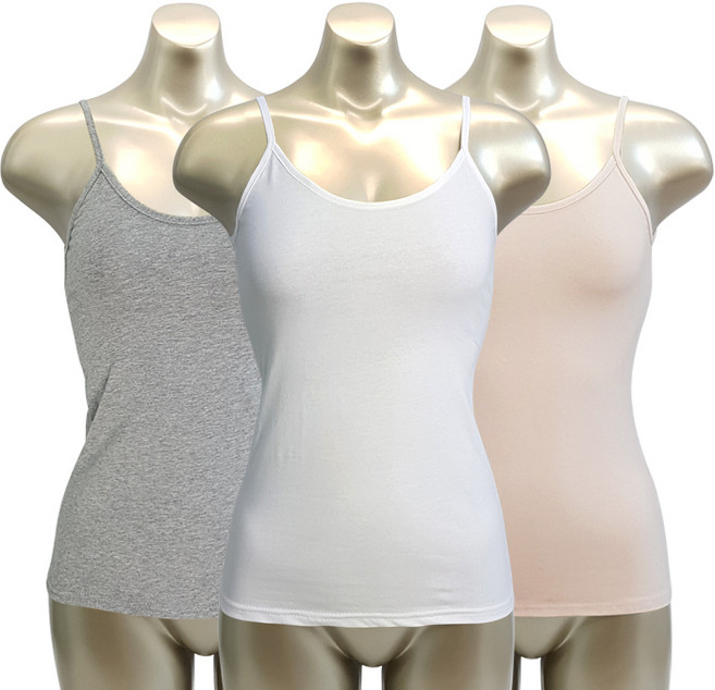 모띠마마 여성용 순면 스판 끈나시 3p