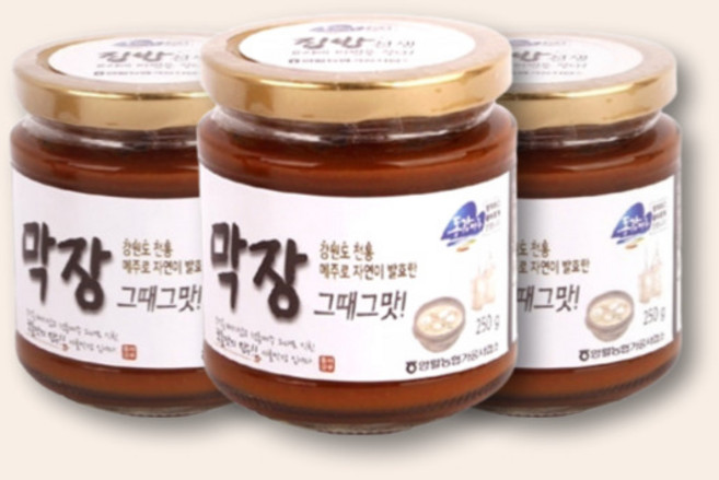 영월농협 동강마루 전통 막장 250g x 3병 / 구수한 밥도둑 된장양념 세트, 3개