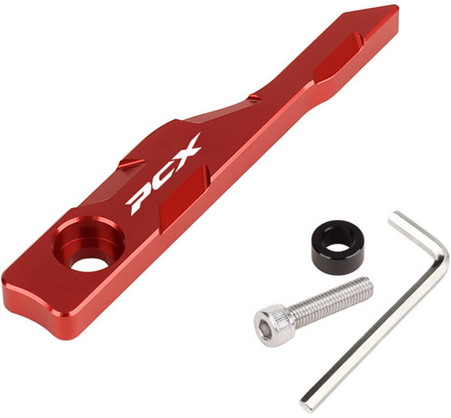 CHEKIS PCX ABS센서커버 PCX로고각인 고급형 포인트커버 21년-26년 호환, 레드, 1개