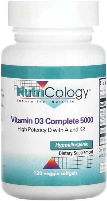 Nutricology 비타민D3 Complete 5000 베지 소프트젤 120정, Nutricology비타민D3Complete5000베지, 1개 - 쿠팡