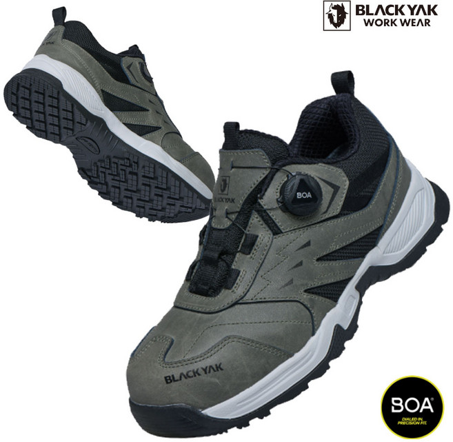 블랙야크 안전화 YAK-490D 다이얼 토캡 논슬립 작업화 건설화