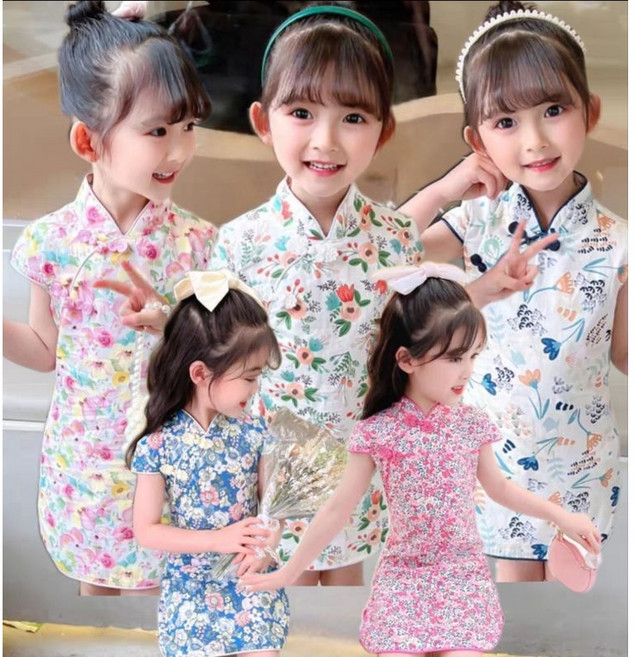夏季女童連旗袍身洋裝