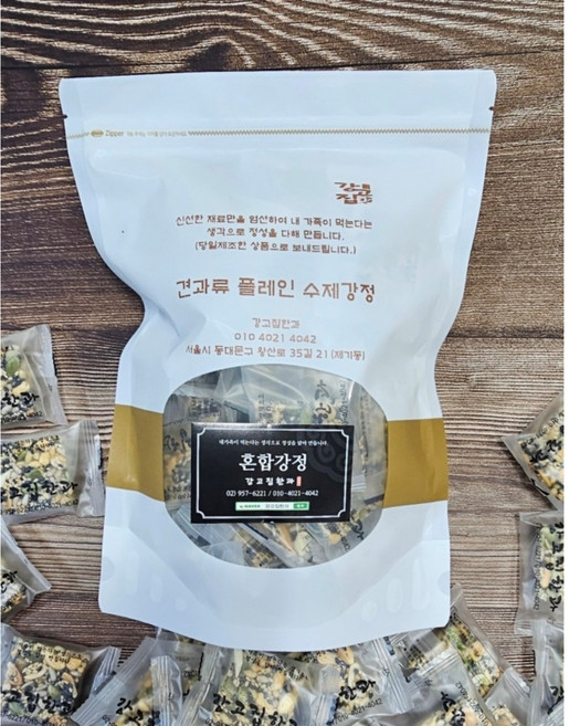 전통한과 수제강정 견과류 강정 혼합강정 1kg 강고집한과, 1개