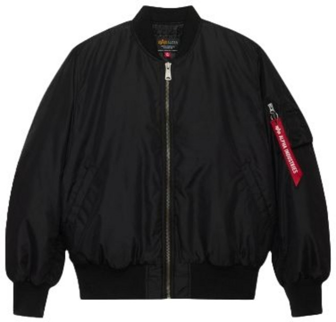 알파인더스트리 ALPHA INDUSTRIES MA-1 옥스포드 플라이트 자켓 블랙 매장정품 234791