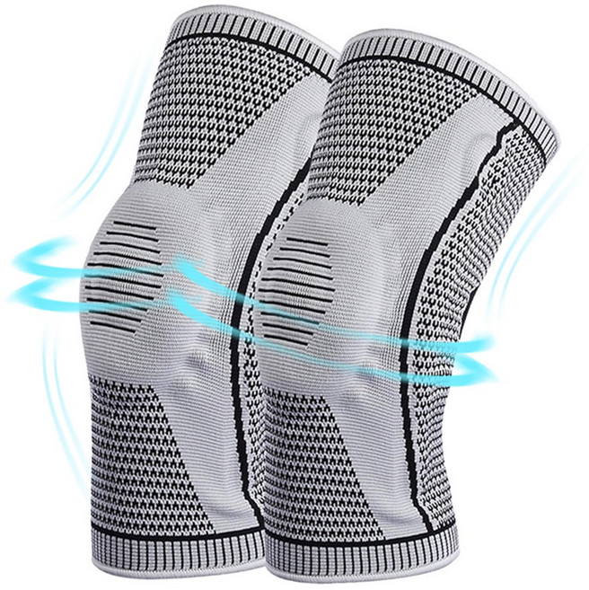 노스바이크 무릎보호대 스쿼트 크로스핏 니슬리브 농구 배구 헬스 등산보호대, 2개, 그레이