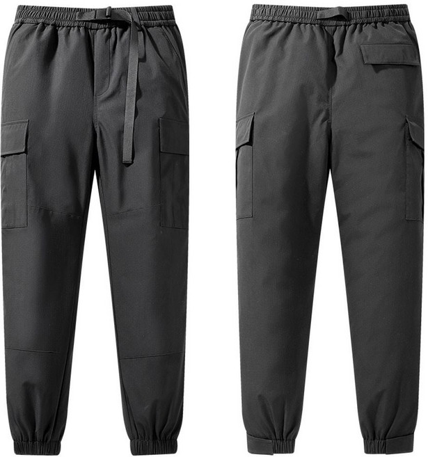 남성 덕다운 조거 팬츠 신축성있는 오리털바지 kei+4054zP