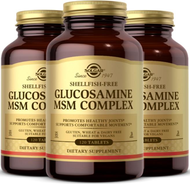 솔가 글루코사민 MSM 콤플렉스 120정 3통, 3개