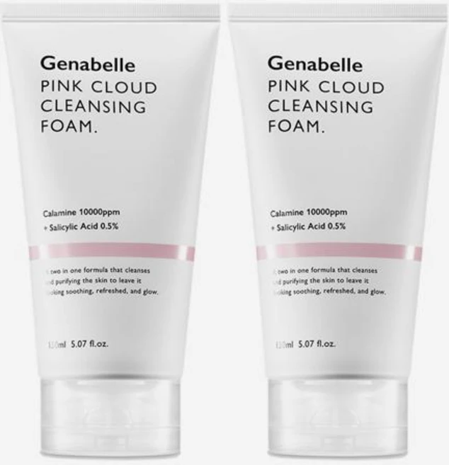 제나벨 핑크 클라우드 약산성 클렌징 폼, 150ml, 2개 - 쿠팡