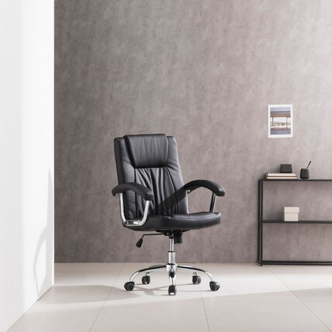 장인가구 아이브 로마 사무용의자 체어 컴퓨터의자 학생의자 책상의자, 블랙