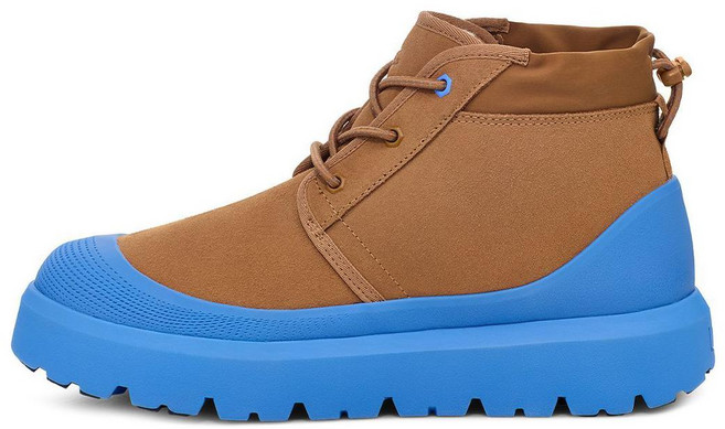 어그 UGG 스웨이드 로고 엠보싱 미니 부츠 뉴멜 웨더 하이브리드 M- 체스넛/빅스카이 / 1143991CBG 1143991-CBG