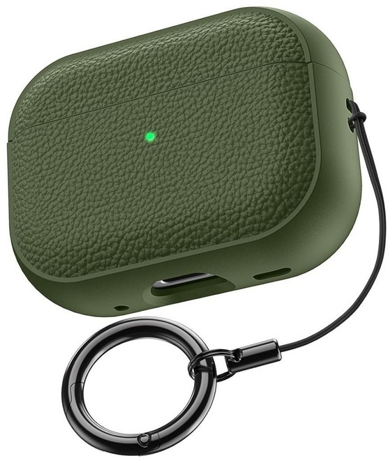 에어팟 프로3 케이스 적용 아이폰 프로3 3세대 가죽 이어폰 케이스, 초록색, AirPods Pro3