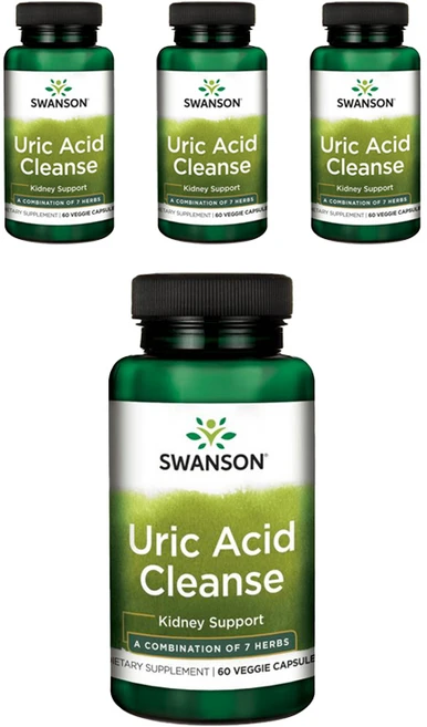 스완슨 유릭 애시드 클렌즈 베지 캡슐, 60정, 4개 - 쿠팡