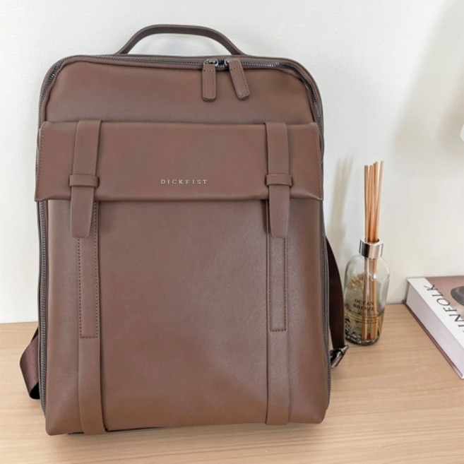 투갱스 비지니스백팩 슬림 가죽 직장인 노트북 백팩