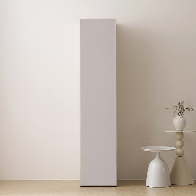 바로방가구 이븐 터치 빅수납 틈새 400 옷장 드레스룸 시스템장, (수납장형) 연그레이