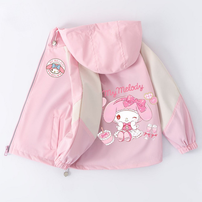 산리오 캐릭터 집업 아동 바람막이 봄점퍼 시나모롤 키즈 경량 자켓