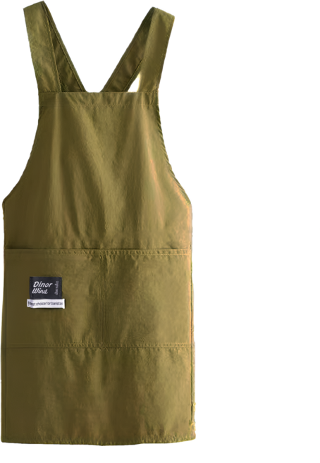 디노르 방수 카페 캠핑 앞치마, 1개, 베이지(beige)