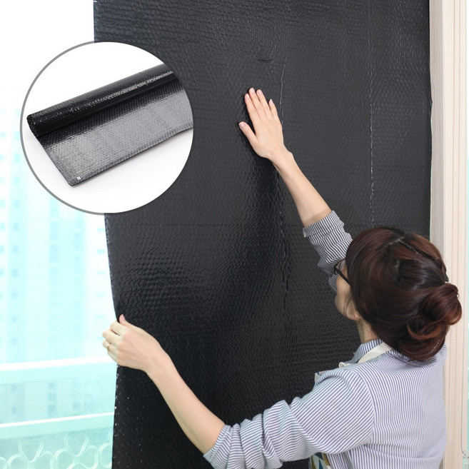 유리용 빛차단 암막 시트 뽁뽁이, 2개