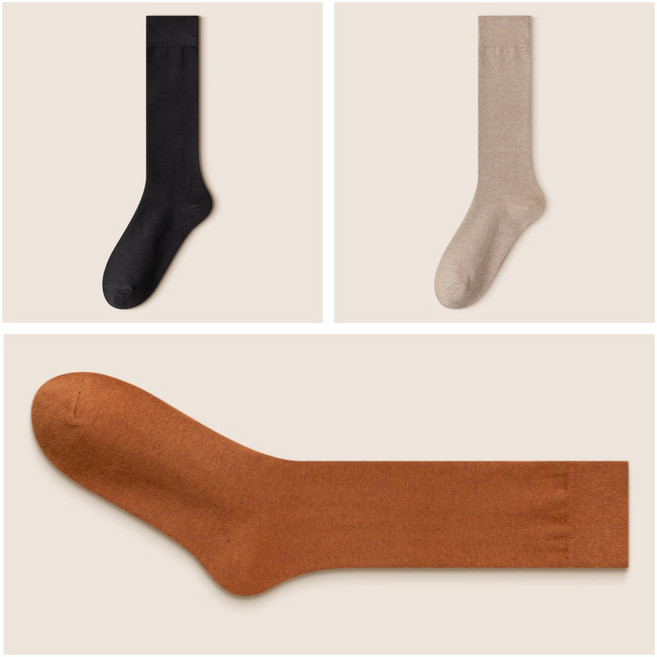 쌍천 여성 가을 겨울 중목 양말Z26012707