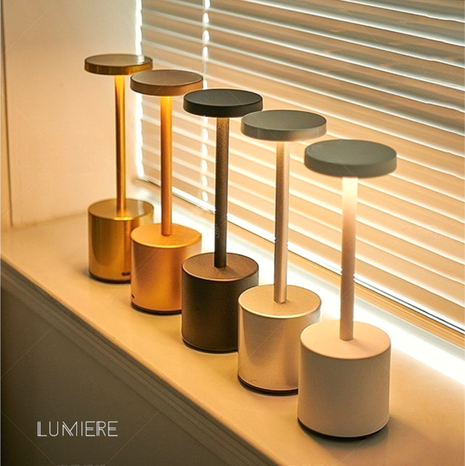루미에르 무선 무드등 스탠드 LED 조명등 수유등 취침등 수면등 인테리어조명, 골드