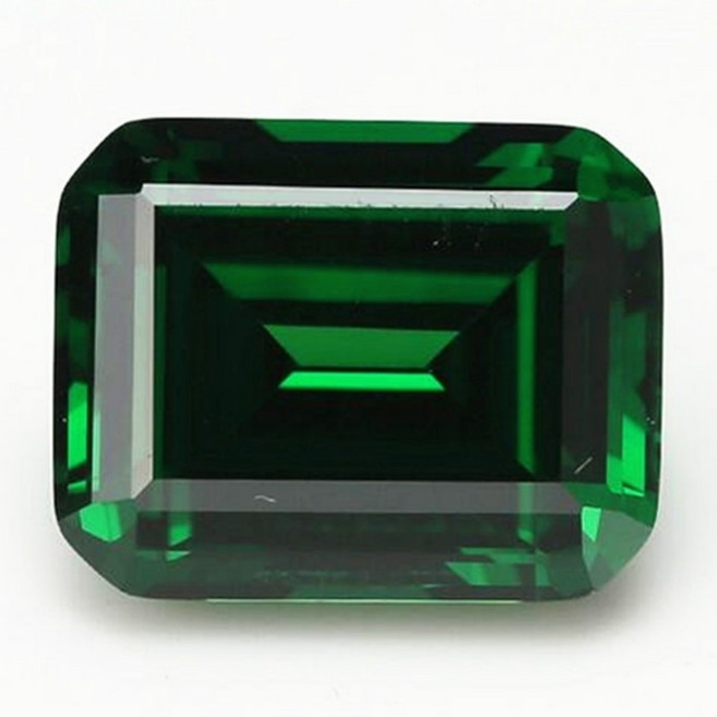 젬스톤 5.50 Cts 자연 채광 8mm x 10mm 에메랄드 비가열 탄생석, 1개