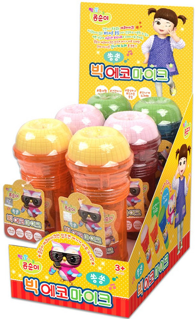 오즈토이 콩순이 쏭쏭 빅 에코마이크 6p 세트, 혼합색상, 1개