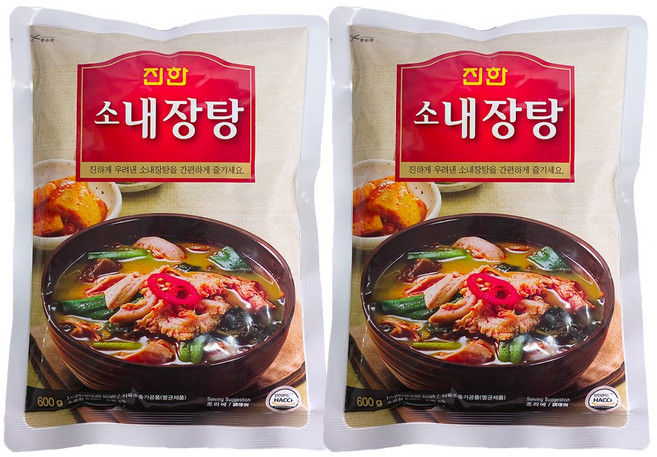 진한식품 소내장탕, 600g, 2개