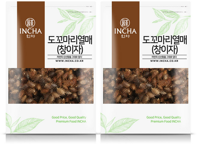인차 국산 창이자 도꼬마리 도꾸마리 도꼬마리차, 500g, 2개