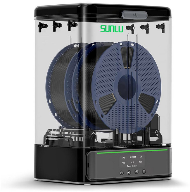 sunlu 3kg 필라멘트 건조기 sp2 및 최대 제어로 열 pla 온도 가열로 petg 밀봉 호환 tpu 1.75mm/2.85mm 건조 15분 가능 asa와 70 급속 프린, 1 Filament Dryer Sp2 ( Dryer B