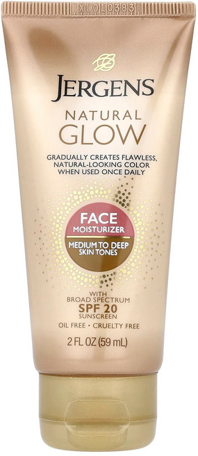 저겐스 Natural Glow 페이스 모이스처라이저 SPF20 중간 어두운 피부톤 59ml JER-13822, 1개
