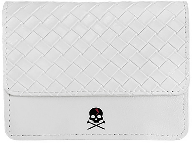 골프 거리측정기케이스 스컬 부쉬넬케이스 벨트형 클립형, 화이트